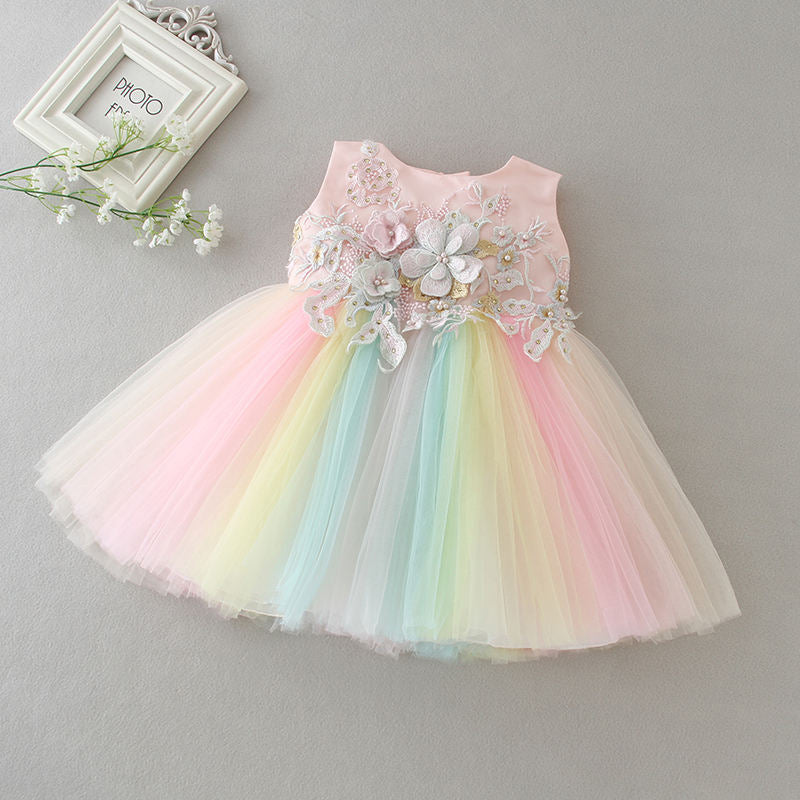 Rainbow Tulle Dress