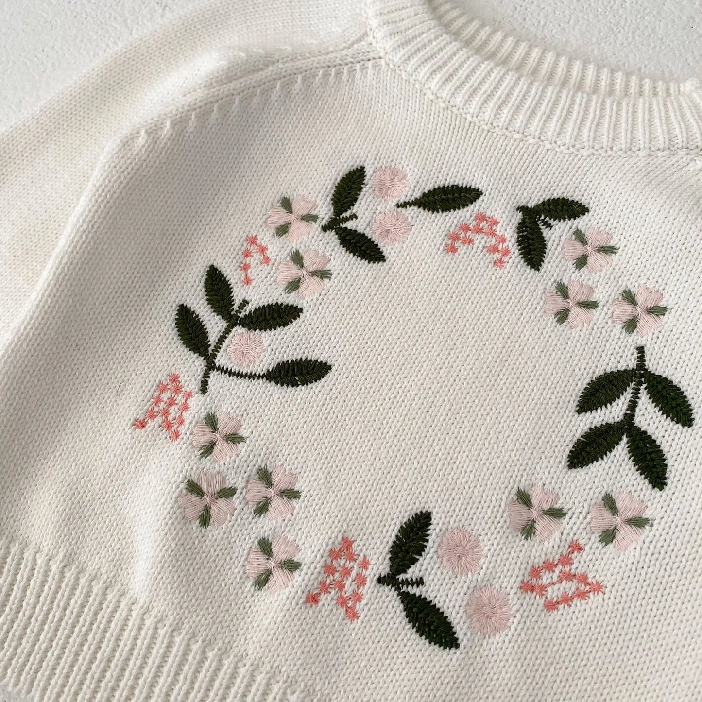 Floral Embroidered Sweater