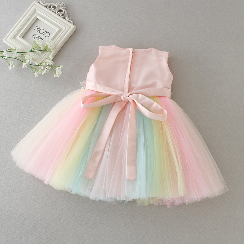 Rainbow Tulle Dress