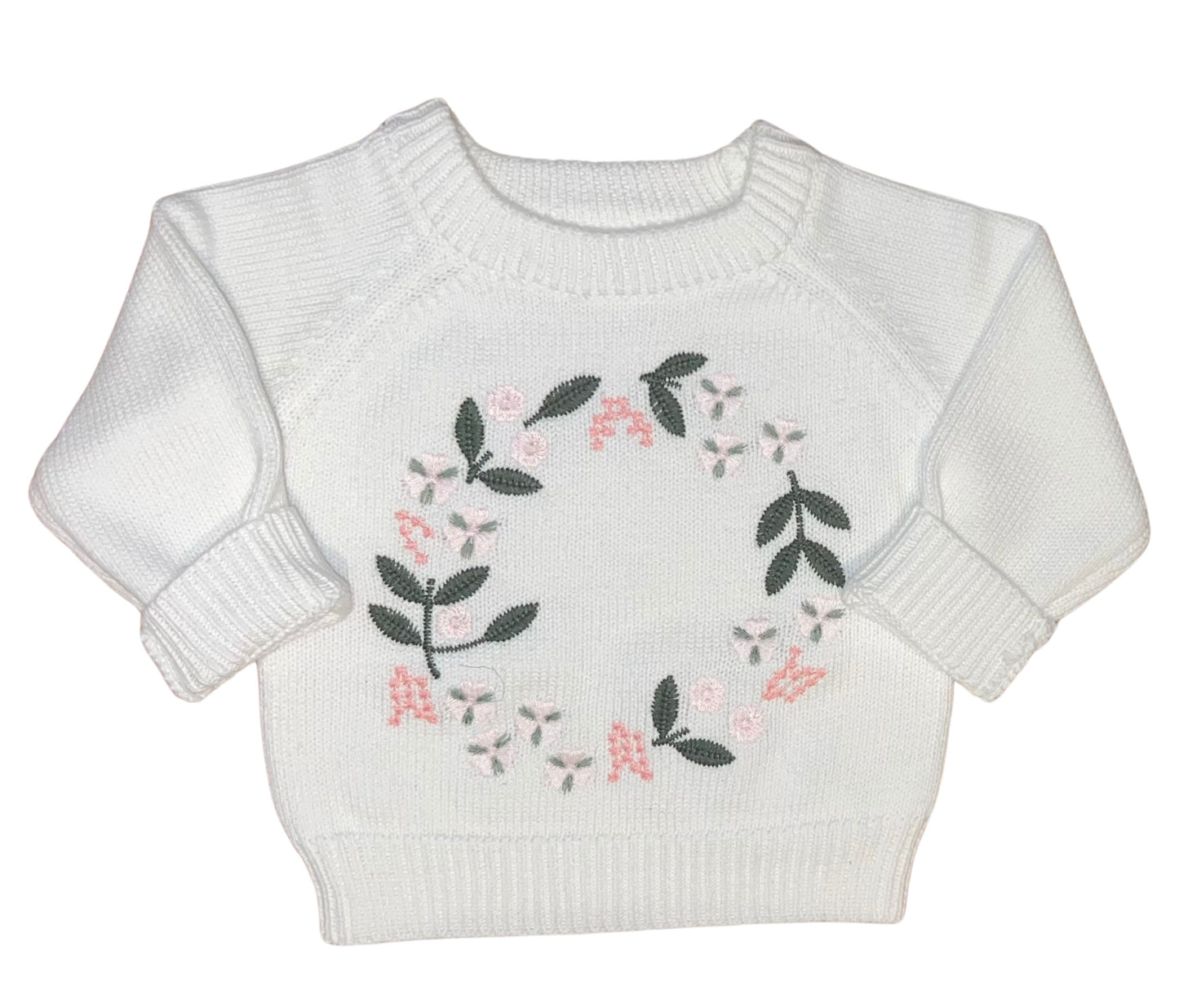 Floral Embroidered Sweater