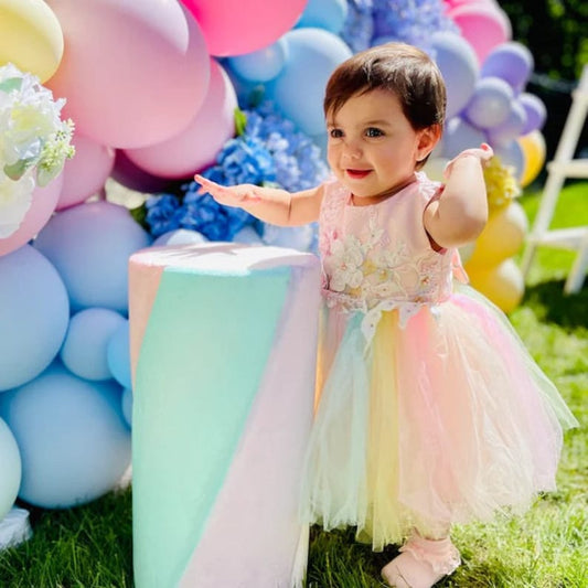 Rainbow Tulle Dress